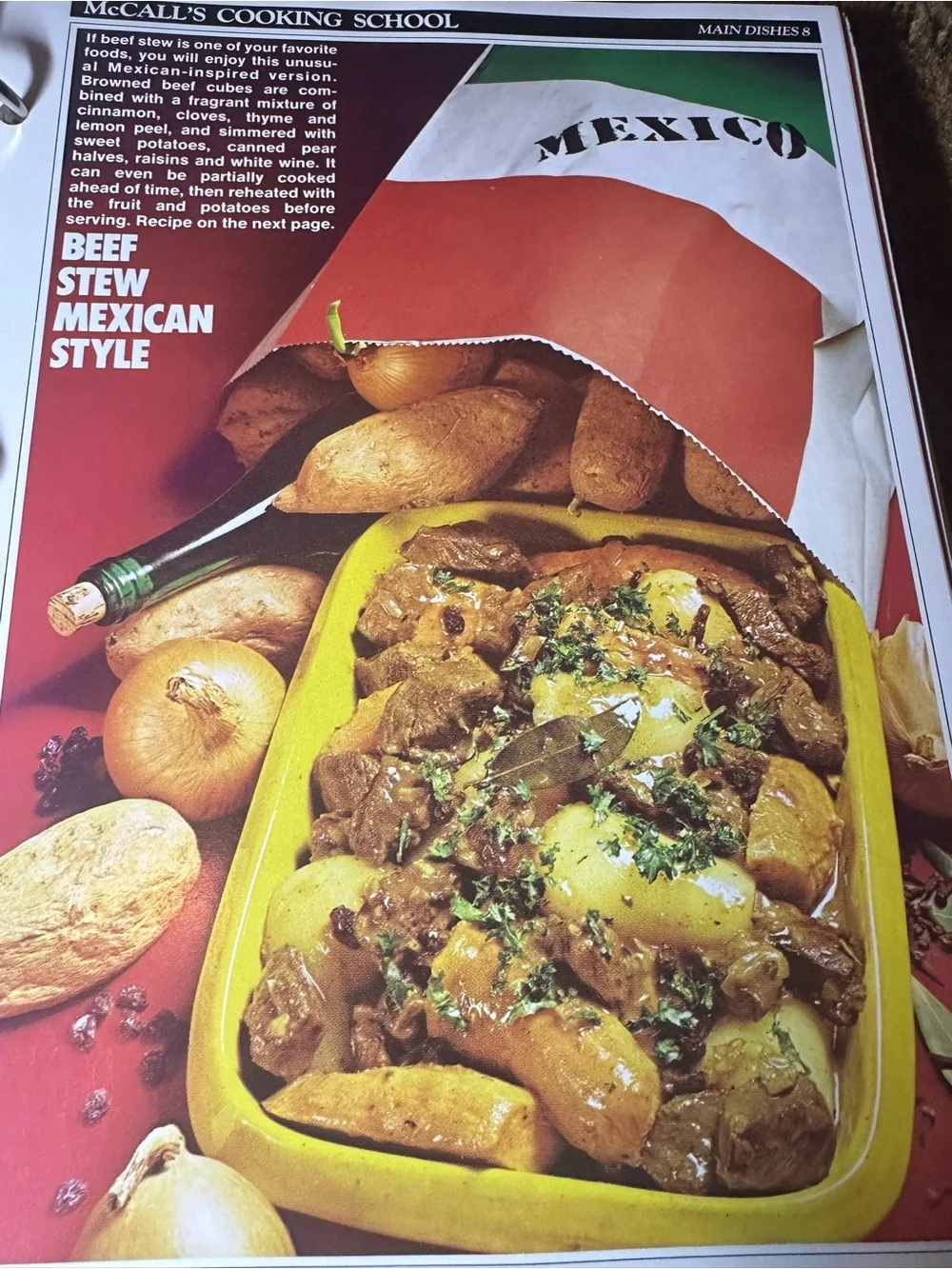 McCall's Cooking School 1986 Binder Cookbook Step-by-Step Recipes FIELD